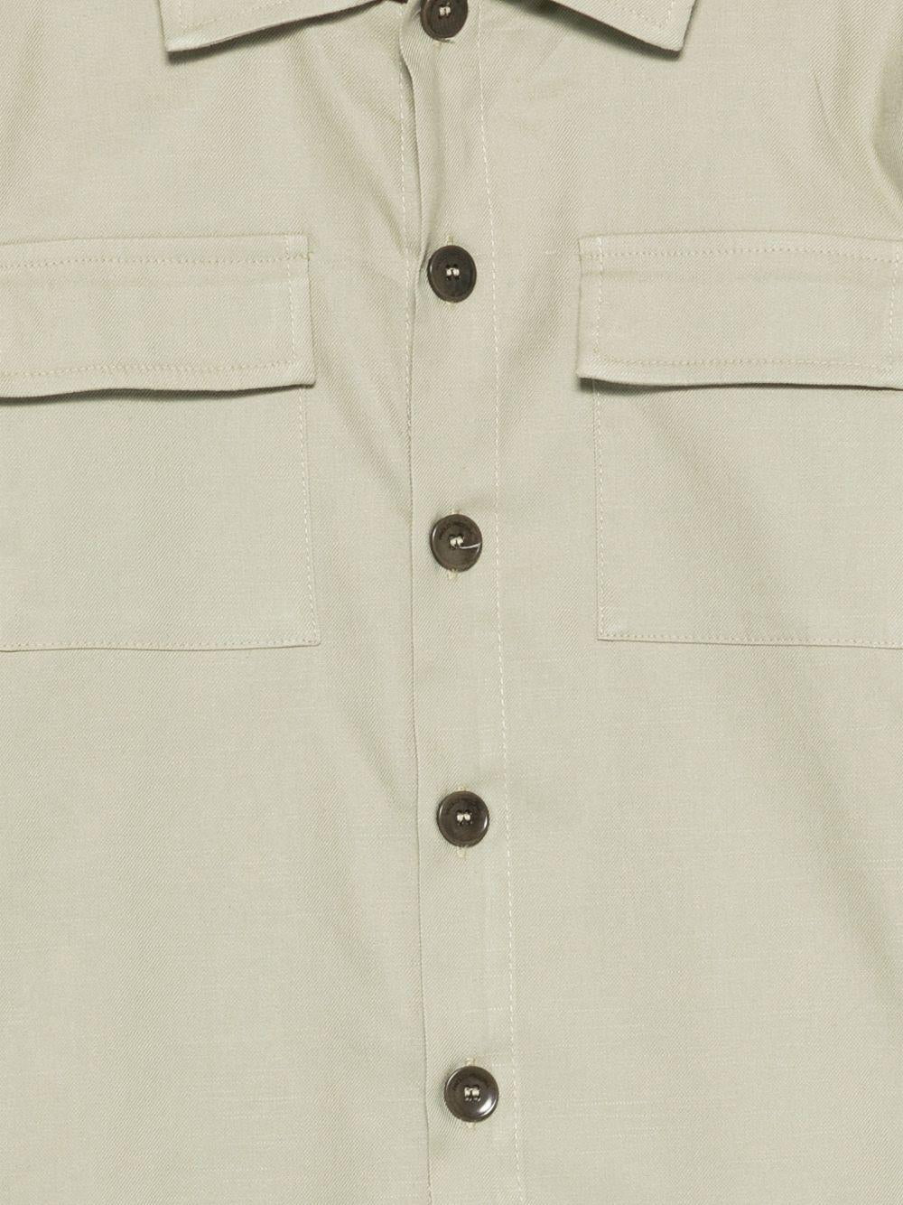 Camicia per bambino Paolo Pecora Kids verde con tasca PP4186 MATCH PAOLO PECORA KIDS