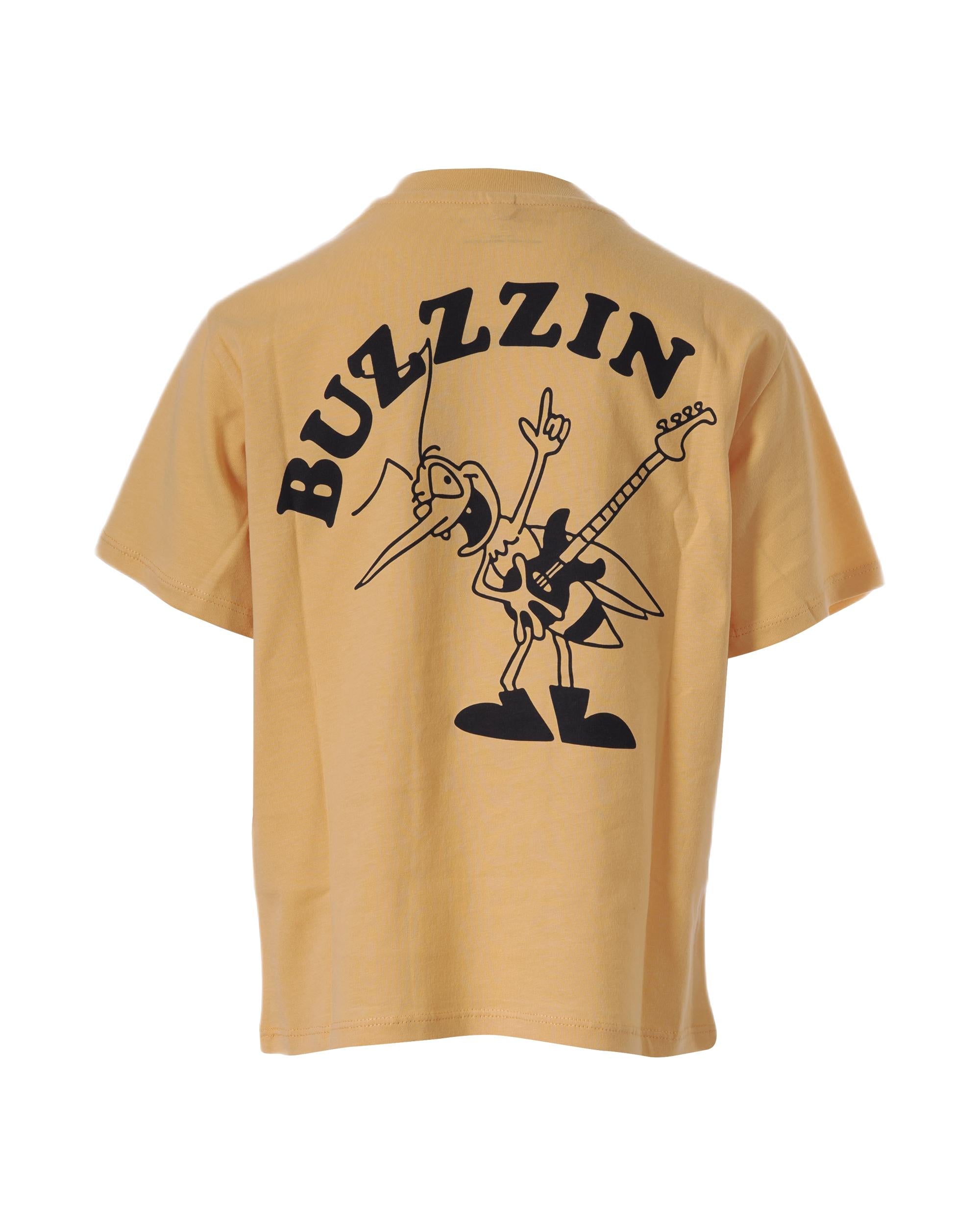 T-shirt per bambino Stella McCartney Kids giallo con scritta "Stella McCartney" sul davanti TY8P21 Z0434 251 STELLA McCARTNEY KIDS