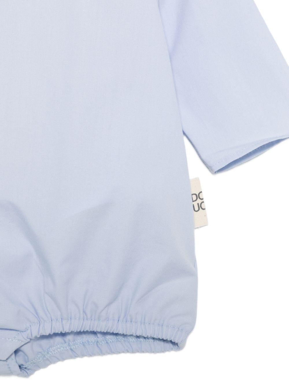 Tutina per neonato Douuod Kids azzurra con colletto DYA500 P0013 685 DOUUOD KIDS