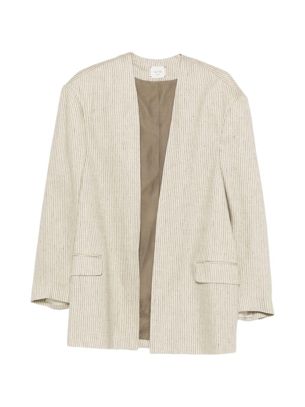 Blazer per donna Alysi beige con design a tasche 116825 P6220 CM ALYSI