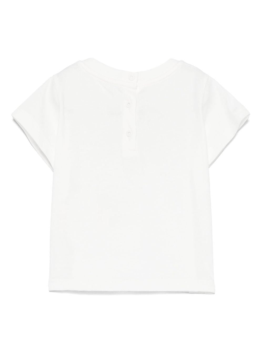 T-shirt per neonata Fendi Kids bianco con logo BFI167 7AJ F0TU9 FENDI KIDS