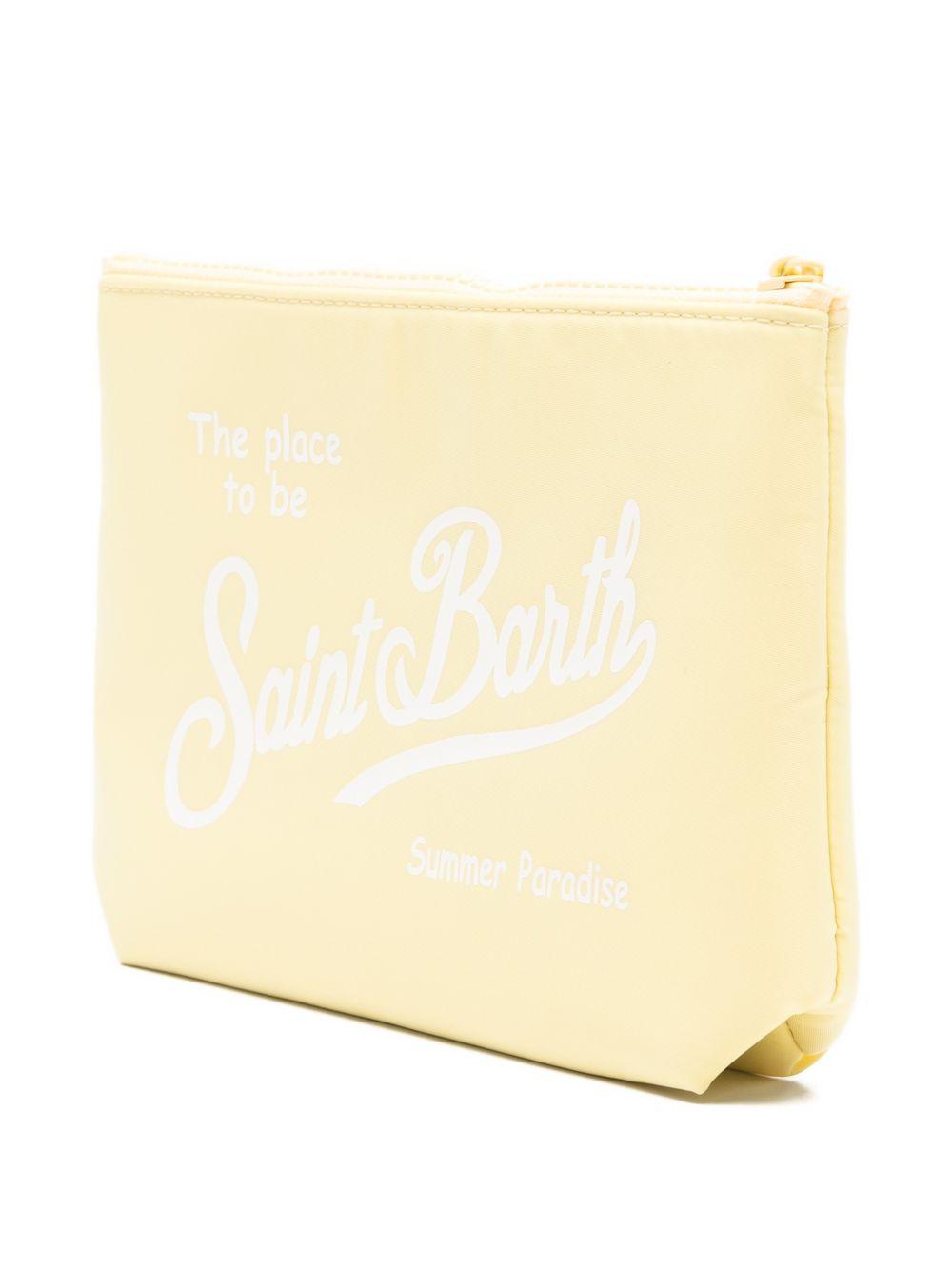 Pochette Aline MC2 Saint Barth giallo con stampa logo ALI0053 00766L MC2 ST. BARTH KIDS