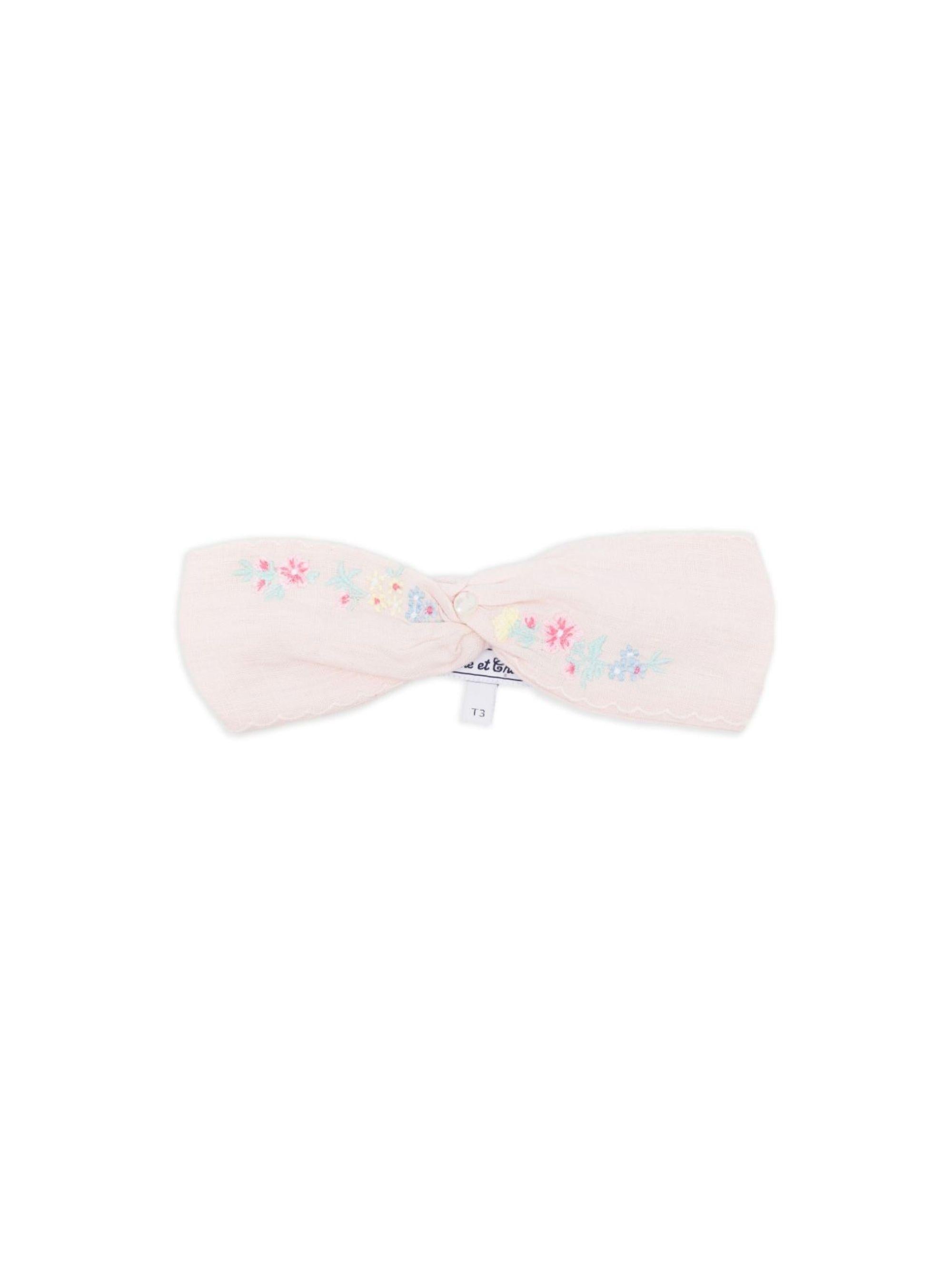 Fascia per neonata Tartine & Chocolat rosa chiaro con ricamo a fiori CC90041 31 TArtine & Chocolat KIDS