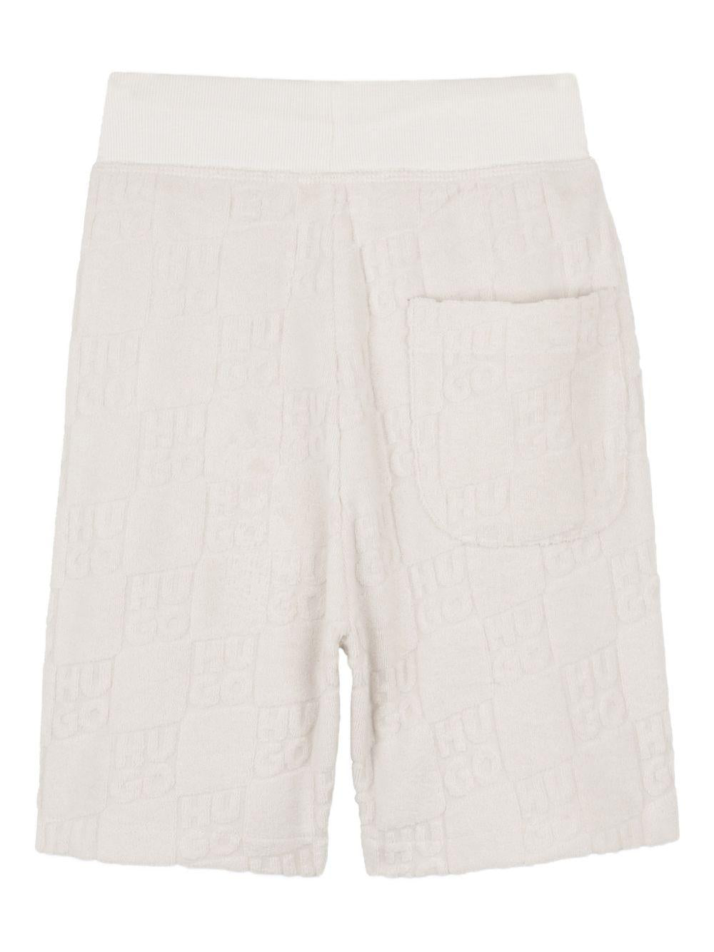 Shorts per bambino Hugo Kids bianco con chiusura a coulisse G00998 153 Hugo KIDS