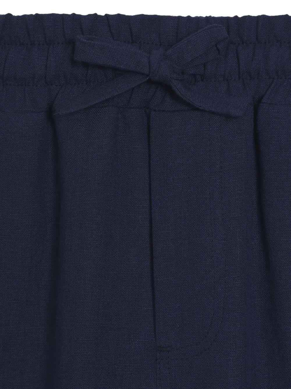 Pantaloni per bambino Dolce & Gabbana Kids blu con coulisse in vita L44P76 FU4GI B1823 DOLCE & GABBANA KIDS