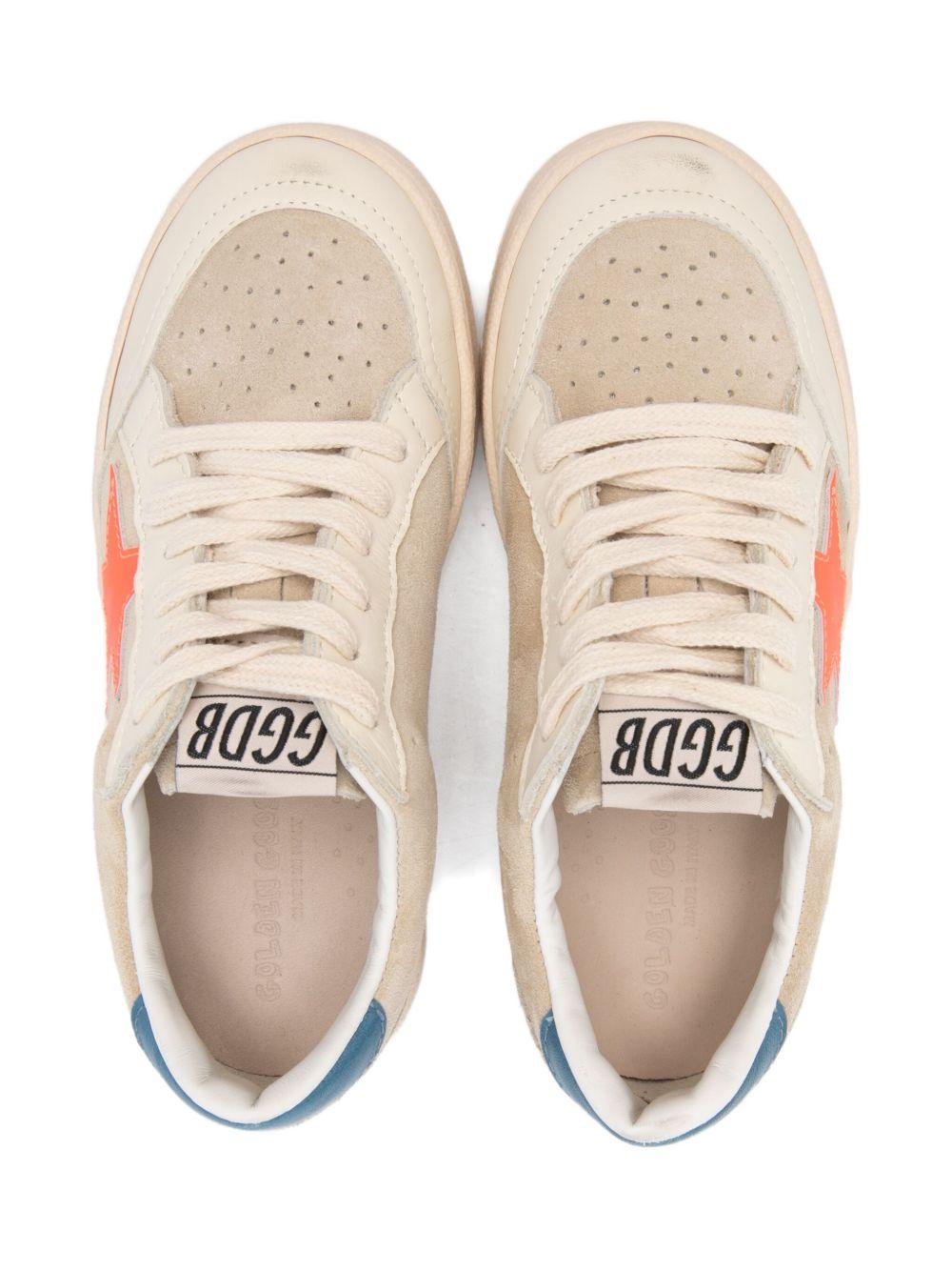 Sneakers Ball Star New per bambini Golden Goose Kids beige con dettaglio stella F00439F008050 15863 GOLDEN GOOSE KIDS