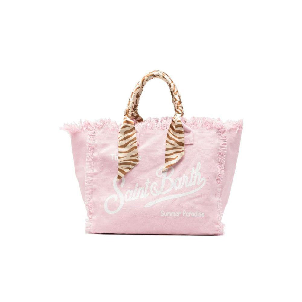 Borsa Vanity MC2 Saint Barth rosa con manici avvolti da foulard VANI045 09249L MC2 ST. BARTH KIDS