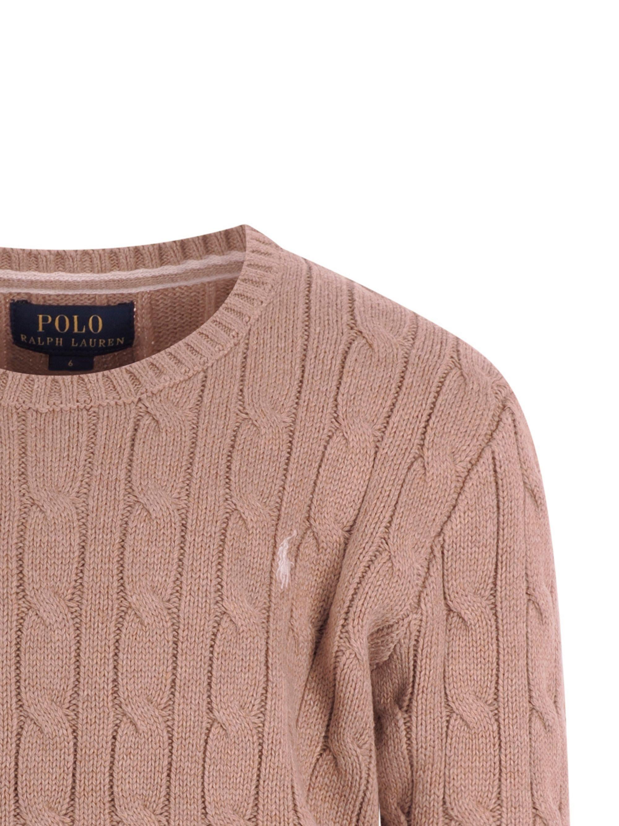 Maglione per bambino Polo Ralph Lauren Kids beige con caratteristico motivo Polo Pony 322702674 506 Ralph Lauren kids