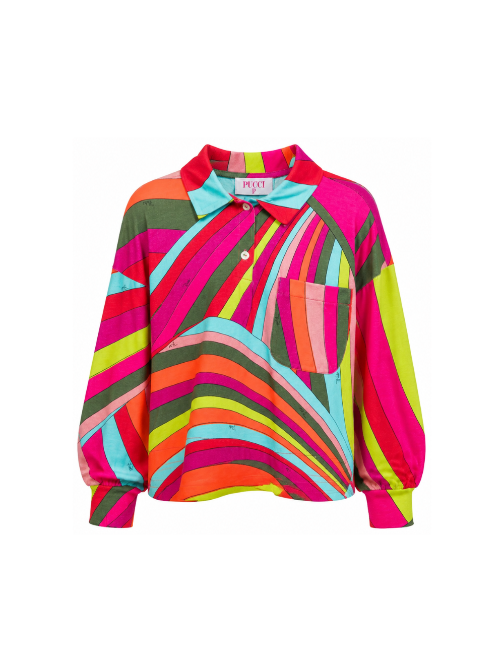 Camicia per bambina Emilio Pucci Kids multicolore con design a fantasia PZ8A50 Z3346 999 EMILIO PUCCI KIDS