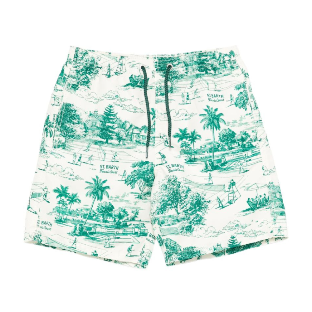 Costume da bagno per bambino MC2 Saint Barth Kids bianco con coulisse JEA0001 03839L MC2 ST. BARTH KIDS