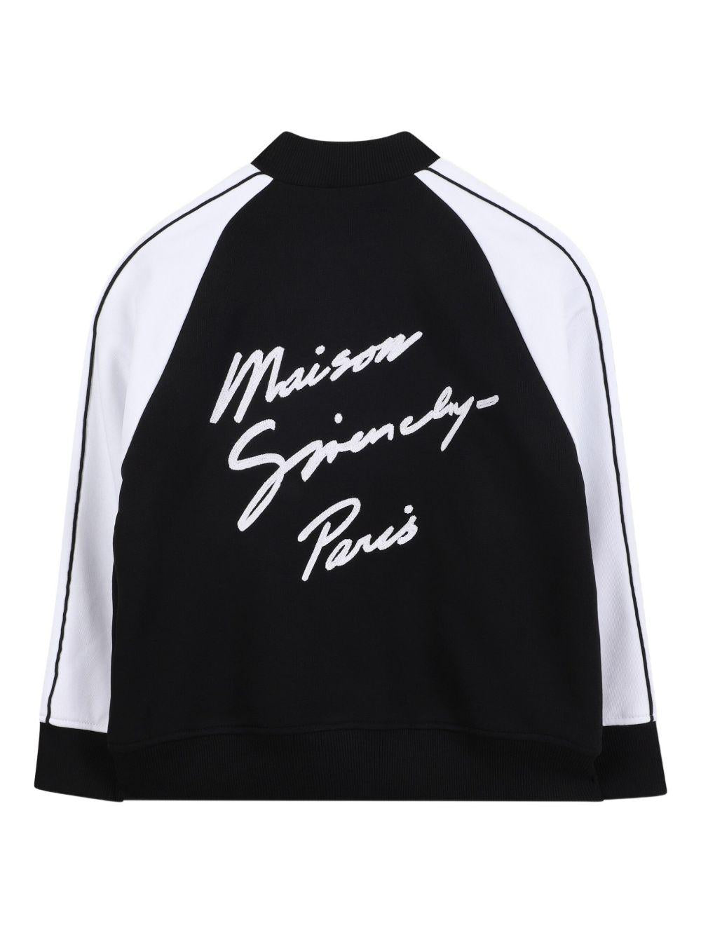 Giubbino per bambino Givenchy Kids nero con logo ricamato H31036 09B GIVENCHY KIDS