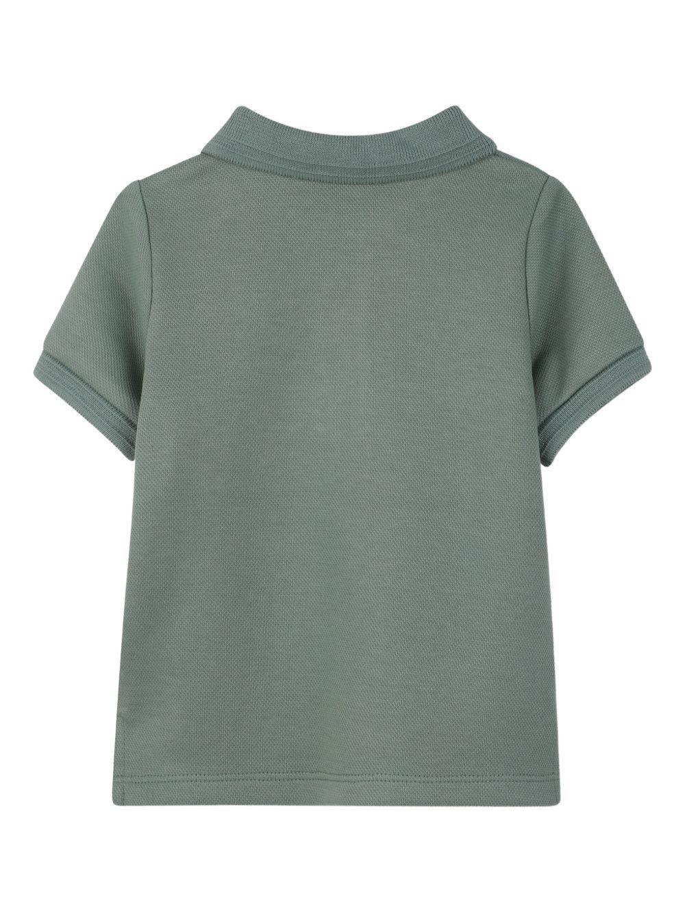 T-shirt per neonato Boss Kids verde con colletto stile polo J52893 64U BOSS KIDS