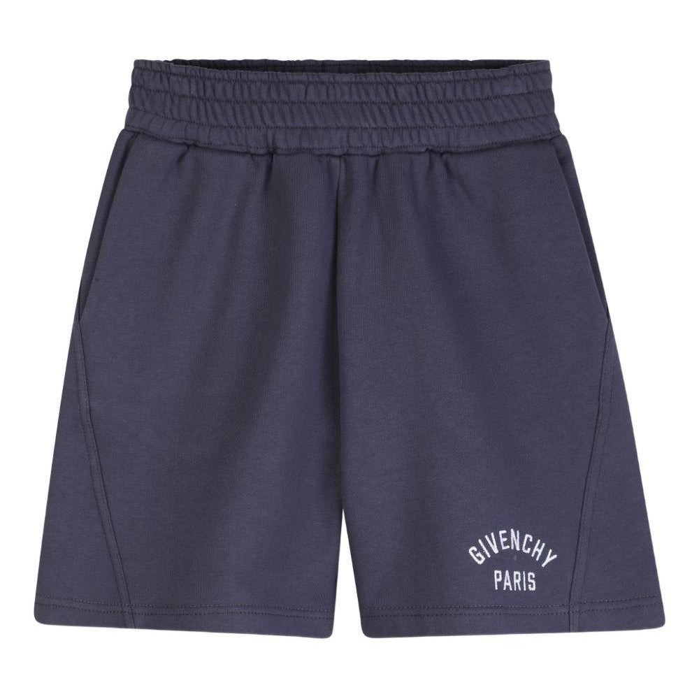 Shorts da bambino Givenchy Kids grigio scuro con cuciture laterali H31100 061 GIVENCHY KIDS