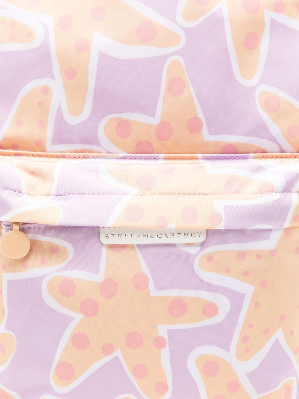 Zaino stampa all-over per bambina Stella McCartney Kids viola con stelle TY0A68 Z3427 539MC STELLA McCARTNEY KIDS