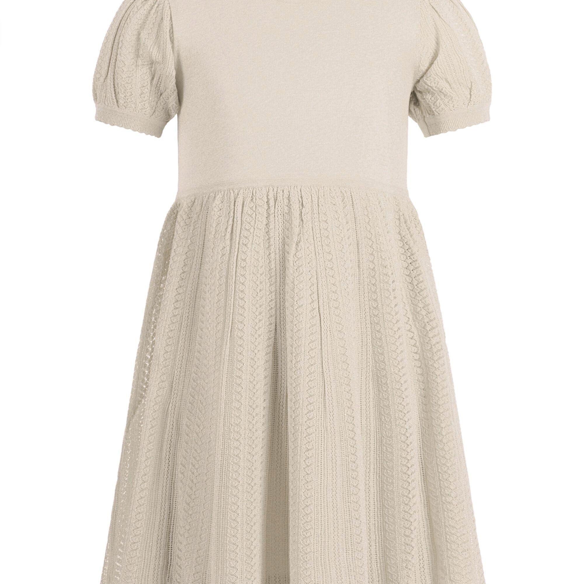 Abito per bambina Emporio Armani Kids beige con maniche a sbuffo EG000776 AF22791 U0007 EMPORIO ARMANI KIDS