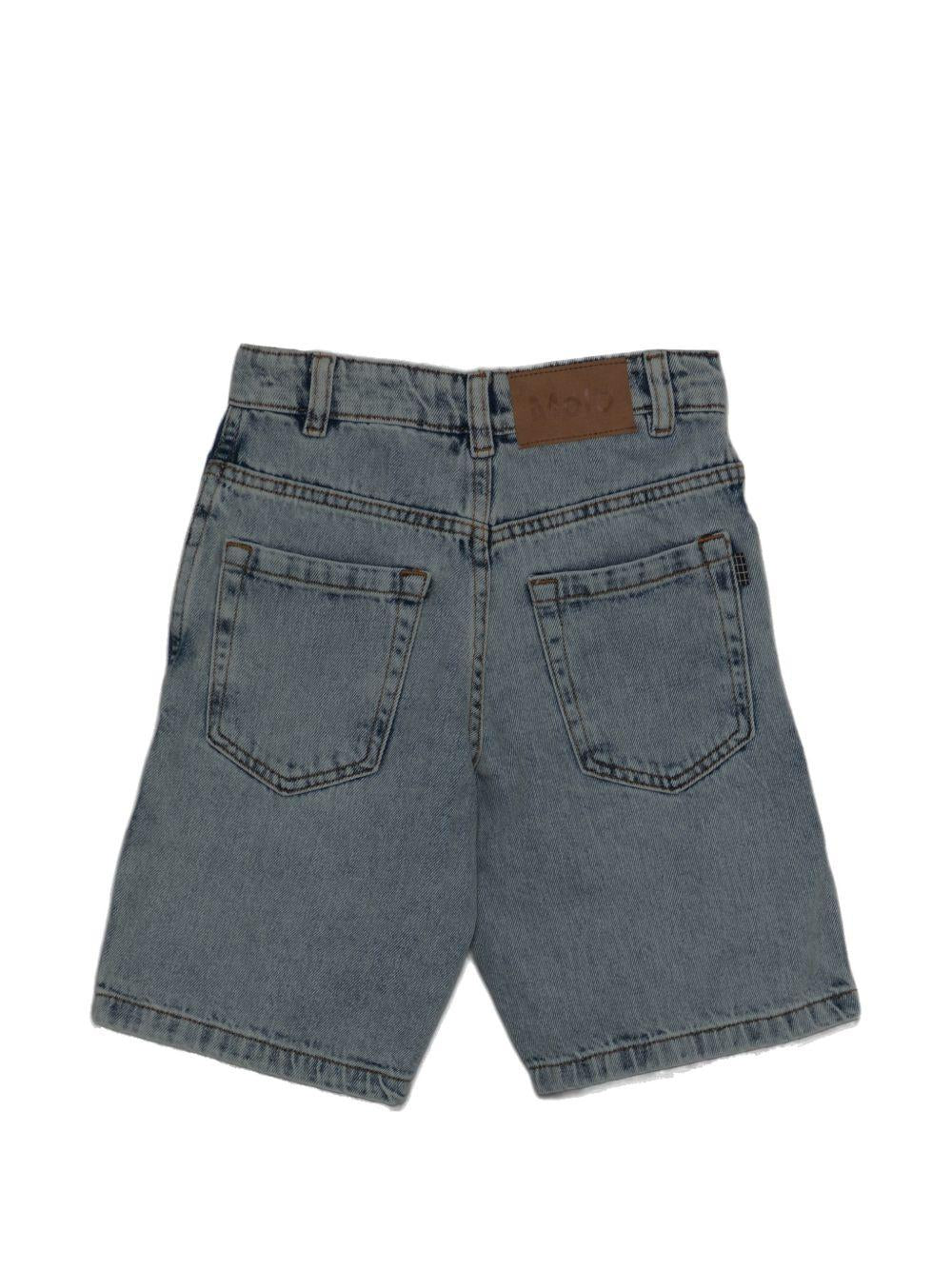 Shorts per bambino Molo azzurro con passanti per cintura 6S26H104 5457 MOLO