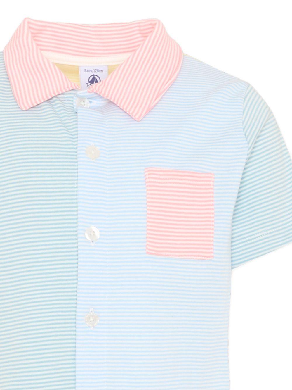 Pigiama per bambini Petit Bateau multicolore con taschino sul petto A0F1M 01 PETIT BATEAU