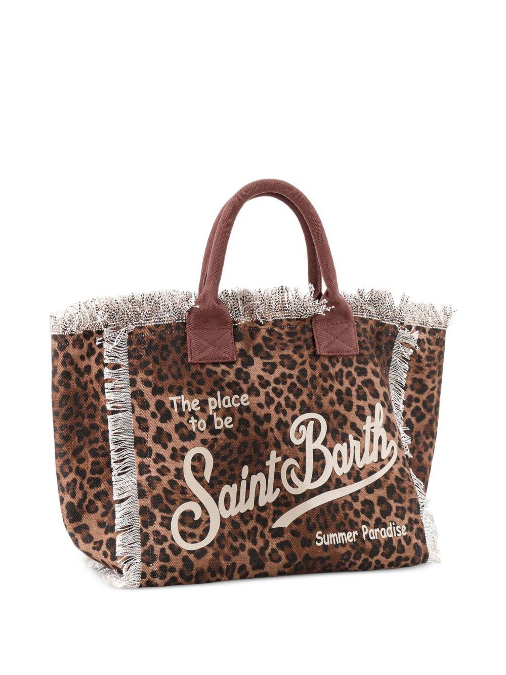 Borsa Vanity MC2 Saint Barth marrone con stampa animalier VANI001 00190L MC2 ST. BARTH KIDS