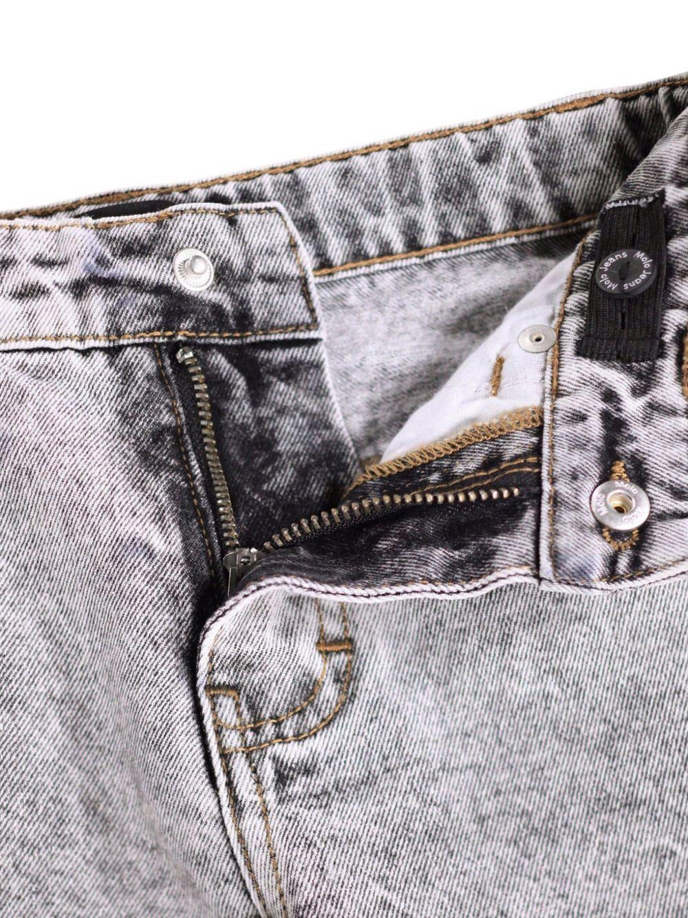 Jeans per bambino Molo Kids grigio con lavaggio acido 6W26I104 5959 MOLO KIDS