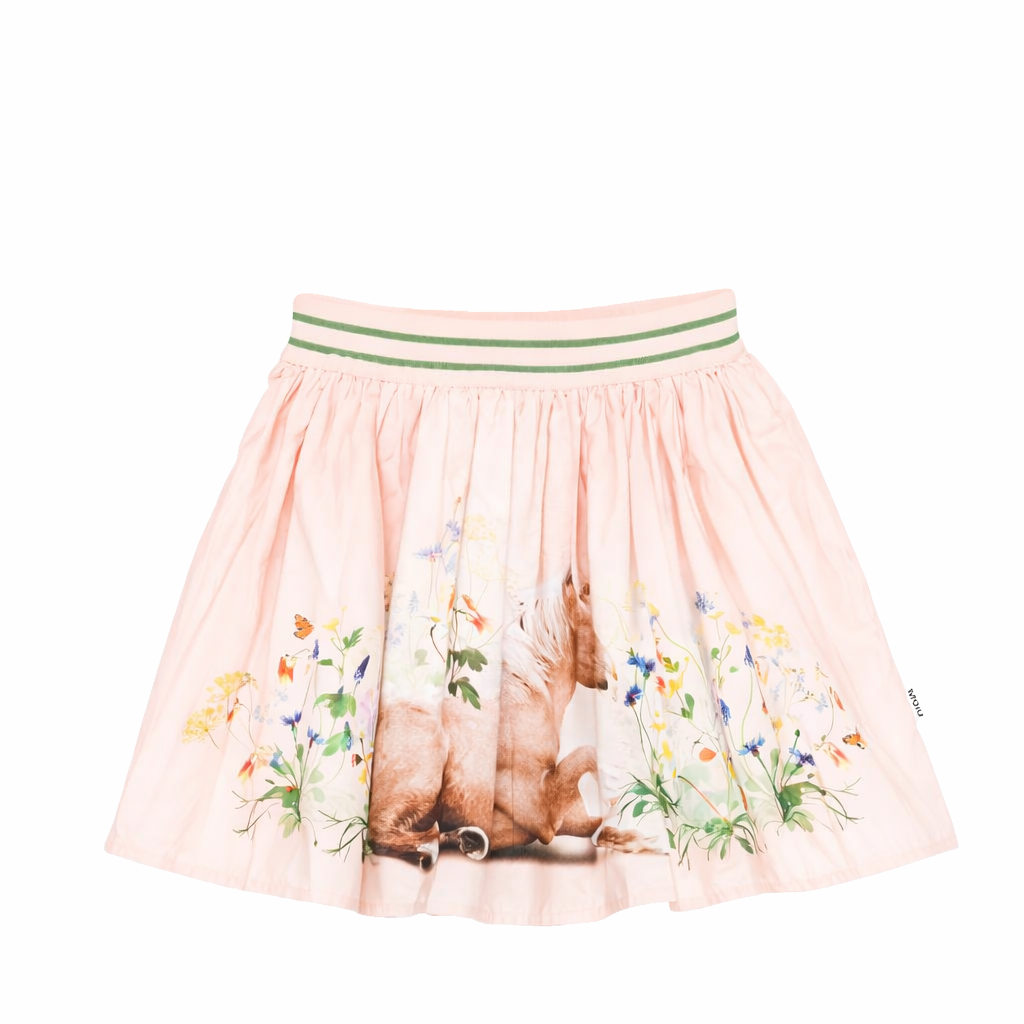 Gonna Brenda per bambina rosa con stampa con aniamali 2S26D127 5674 MOLO KIDS