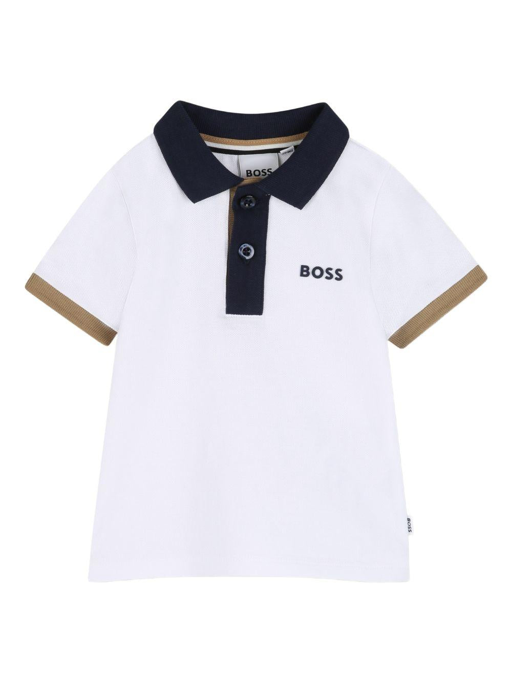 Polo per neonato Boss Kids multicolor con stampa logo sul petto J52878 10P BOSS KIDS