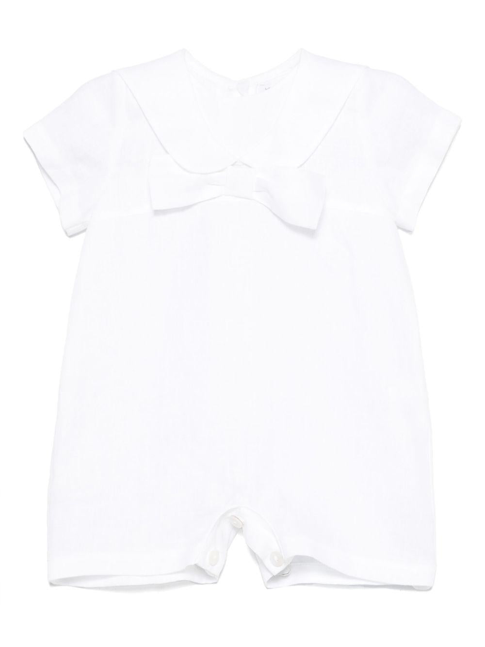 Tutina Edoardo per neonato Jesurum bianca con dettaglio fiocco EDOARDO BIANCO JESURUM