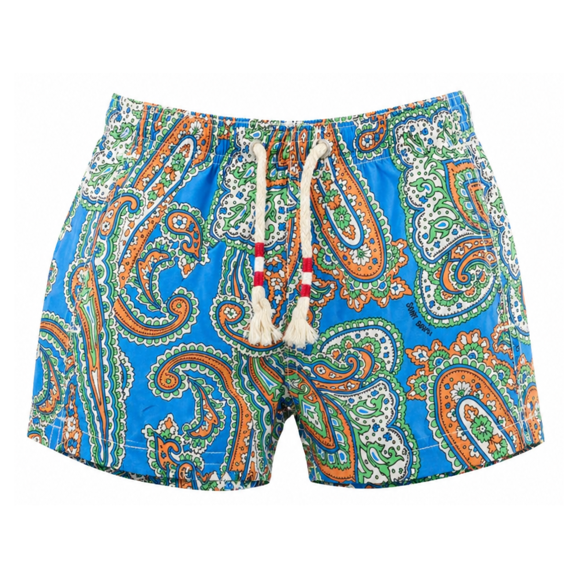 Costume da bagno per bambino MC2 Saint Barth Kids multicolore con stampa con stampa paisley JEA0016 04113L MC2 ST. BARTH KIDS