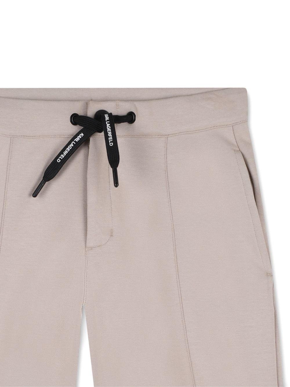 Bermuda per bambino Karl Lagerfeld Kids beige con coulisse Z31084 211 KARL LAGERFELD KIDS
