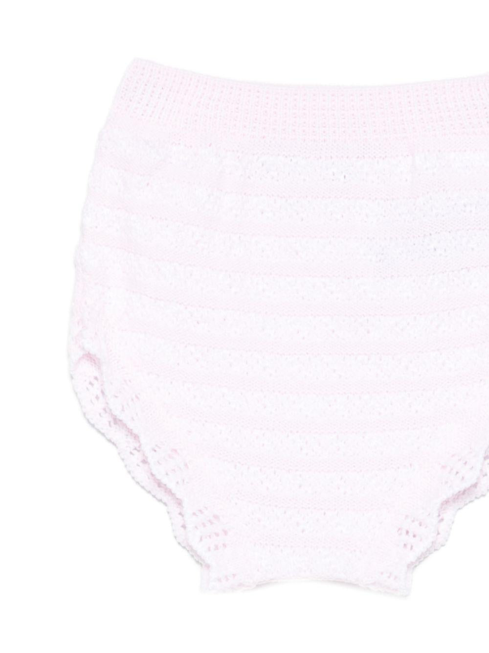 Set t-shirt e culotte per neonata Paz Rodriguez rosa con bordo a smerlo 103C-123385 3701 PaZ RODRIGUEZ KIDS