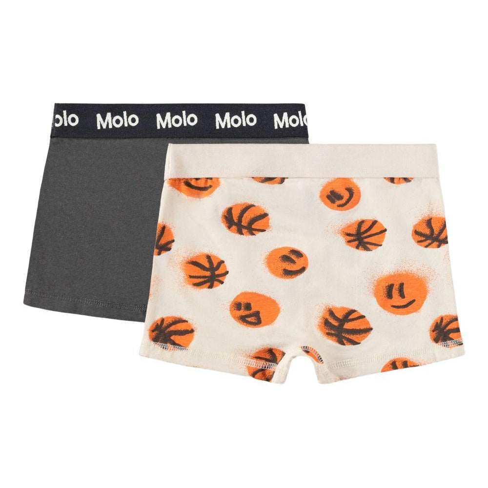 Set di due boxer Justin Molo multicolore con stampa basketball 1S26Q201 9750 MOLO KIDS