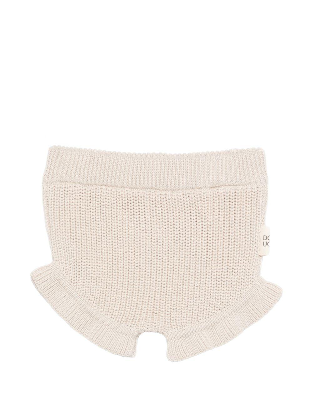 Shorts per neonati Douuod Kids beige con trama lavorata a maglia DY6009 X0011 870 DOUUOD KIDS