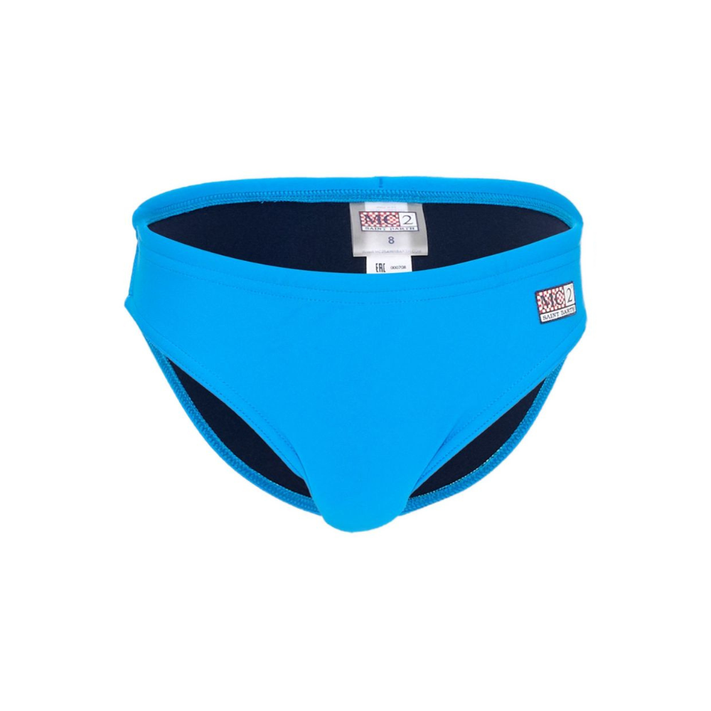 Costume da bagno per bambino MC2 Saint Barth Kids azzurro con logo BIL0001 00725L MC2 ST. BARTH KIDS