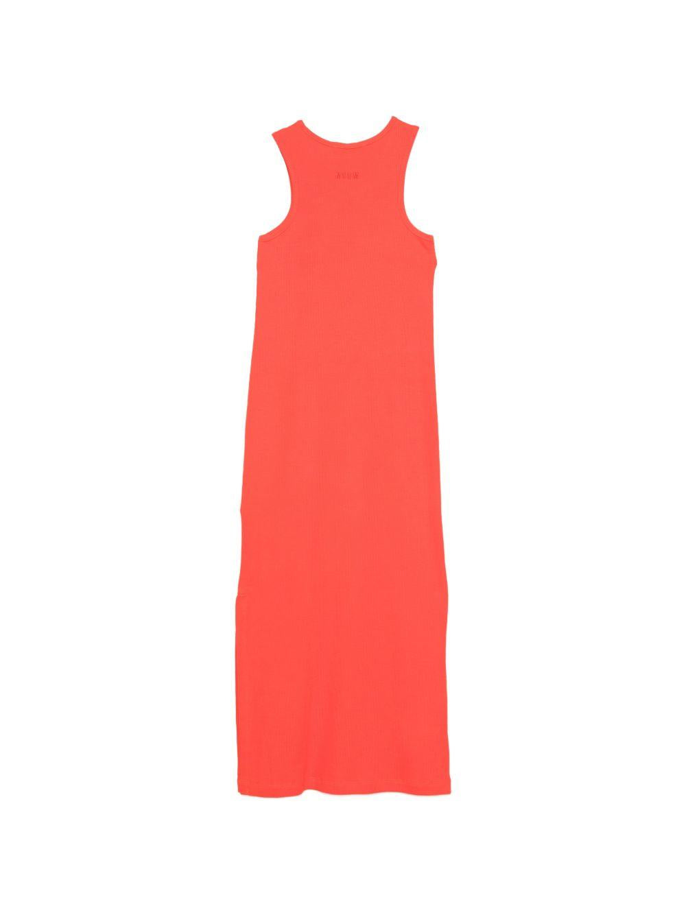 Abito per bambina MSGM Kids arancione con dettagli a pois S6MSJGDR101 MS074 MSGM KIDS