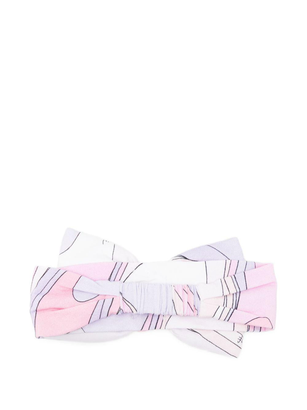 Cerchietto per neonata Emillio Pucci Junior lilla con dettaglio fiocco PY0024 Z3688 508LI EMILIO PUCCI KIDS