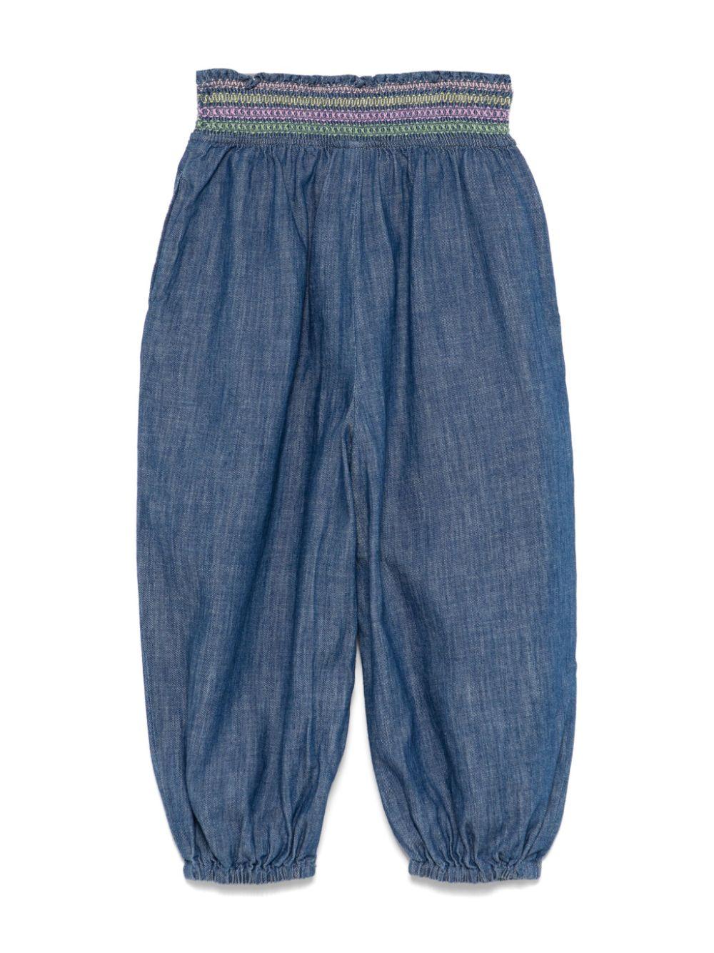 Jeans per bambina Zimmermann Kids in denim con elastico in vita 1825PR S253 ZIMMERMANN KIDS