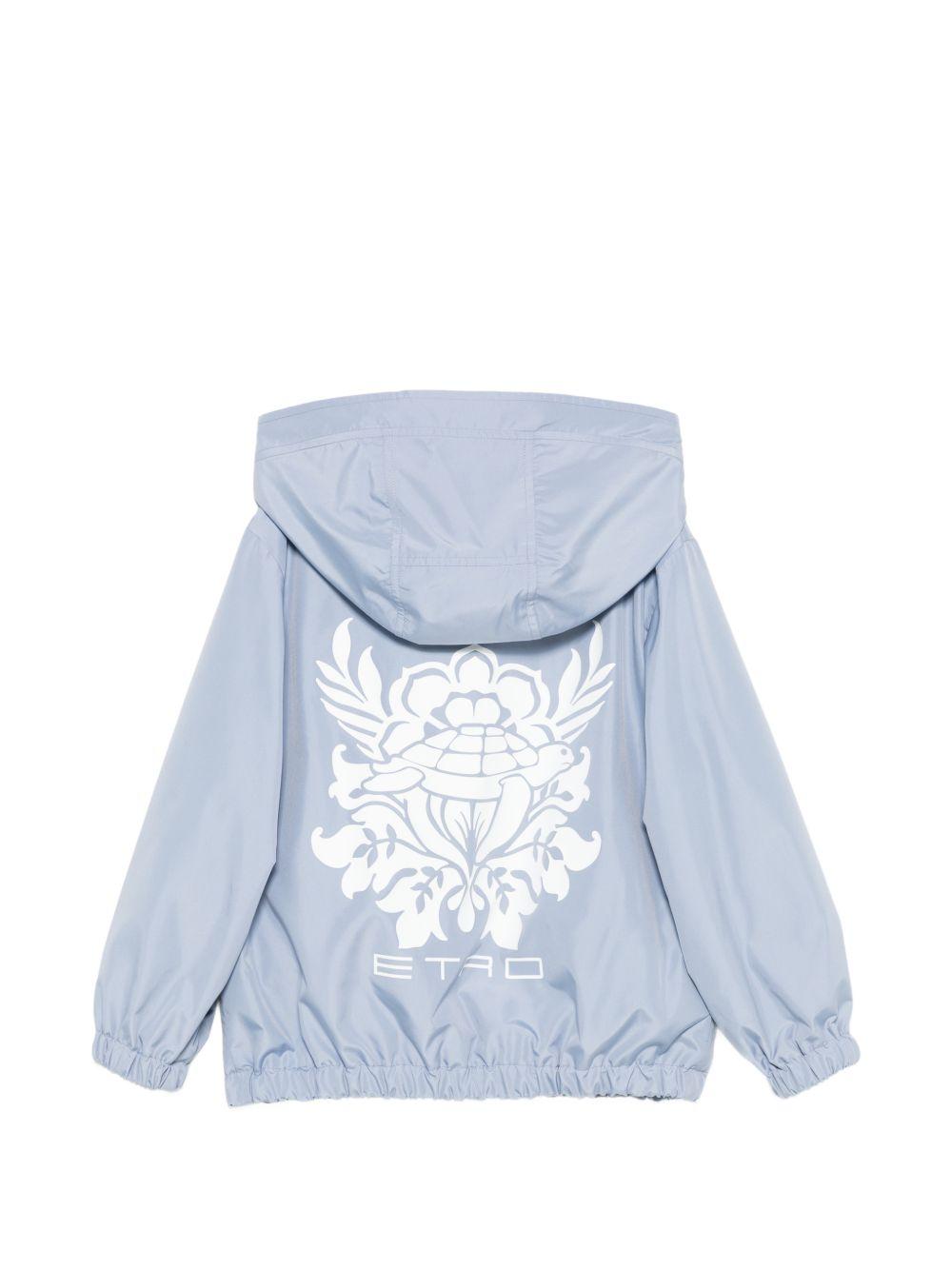 Giacca per bambino ETRO KIDS azzurro con stampa grafica e cappuccio GY2P60 N0325 603 ETRO KIDS