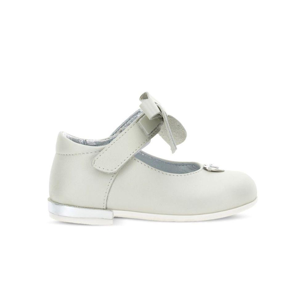 Ballerine per bambina Monnalisa Kids bianche con applicazione fiocco 83H000 8777 0001 MONNALISA KIDS