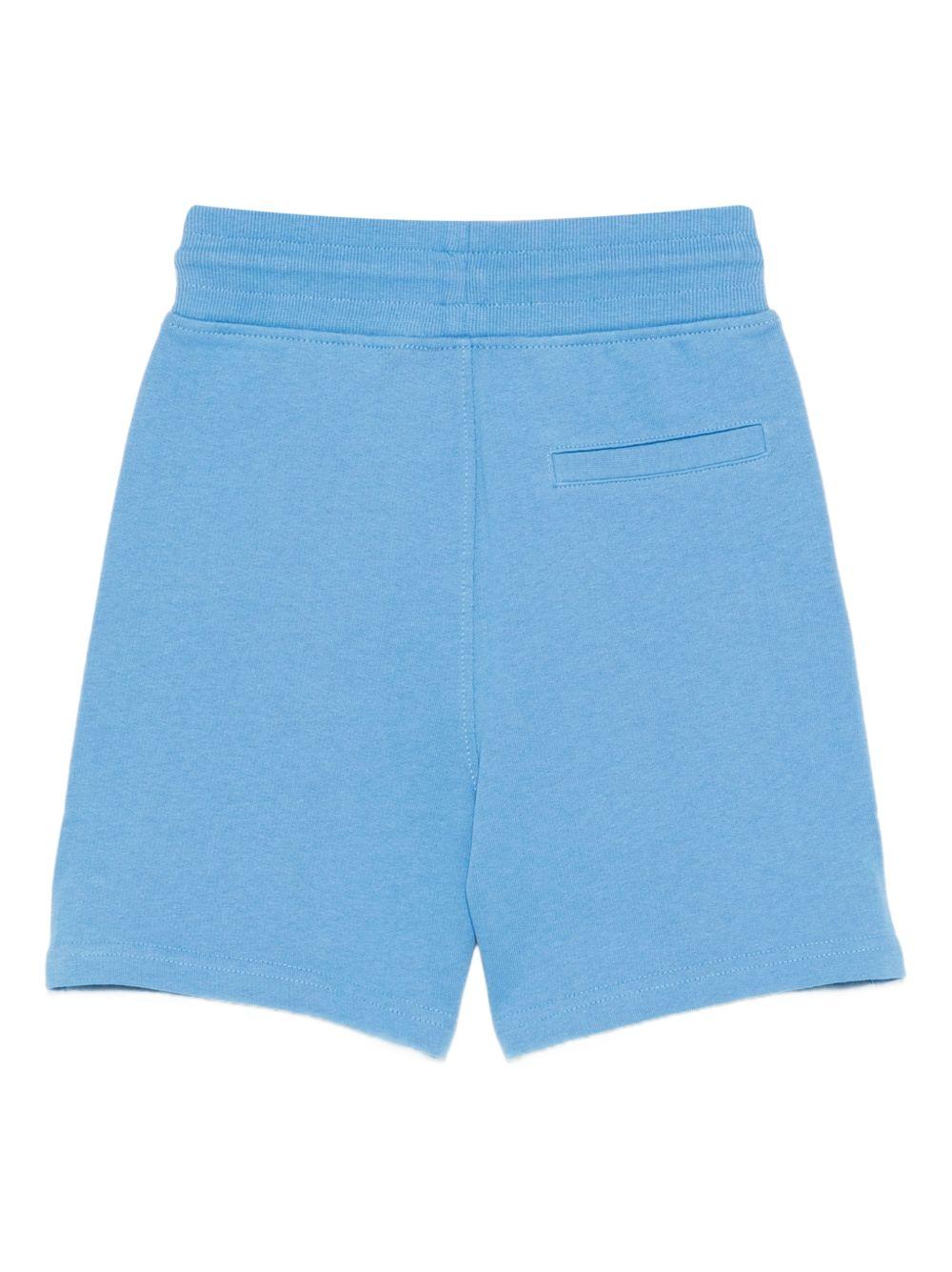Shorts per bambino Molo azzurro con dettaglio ricamato 6S26H201 5615 MOLO KIDS