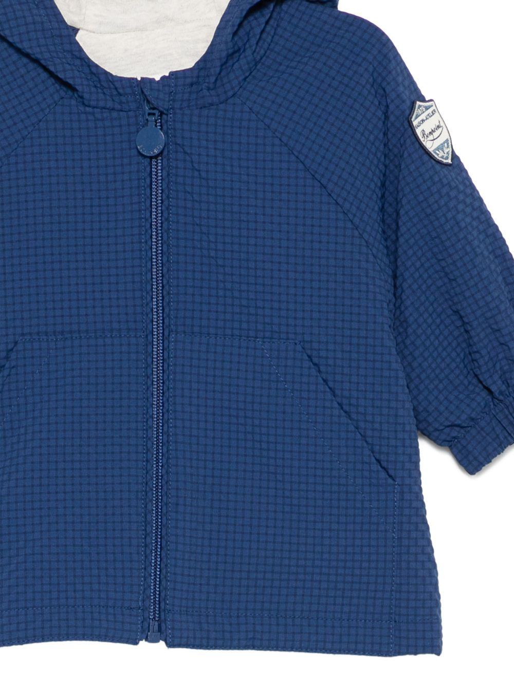 Giubbino per neonato Bonpoint blu navy con cappuccio S06YOUW00002 073 BONPOINT KIDS