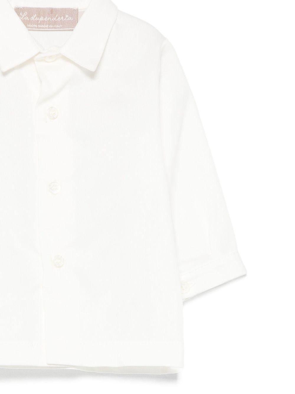 Completo camicia e pantaloncini per neonato La Stupenderia azzurro con motivo a quadri 1CCCT23 Z09 LA STUPENDERIA