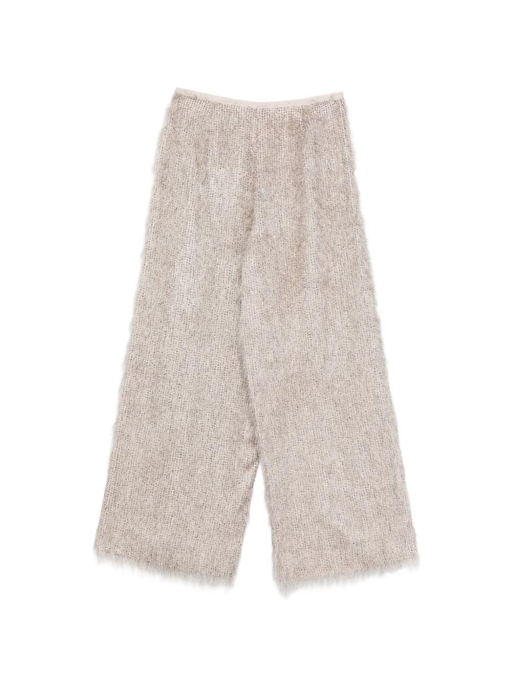 Pantaloni per donna Alysi beige con decorazione frange 116161 P6213 POIS ALYSI