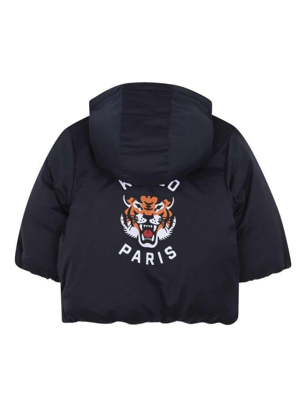 Giubbino per neonato Kenzo Kids blu con motivo Tiger Head K61281 845 KENZO KIDS