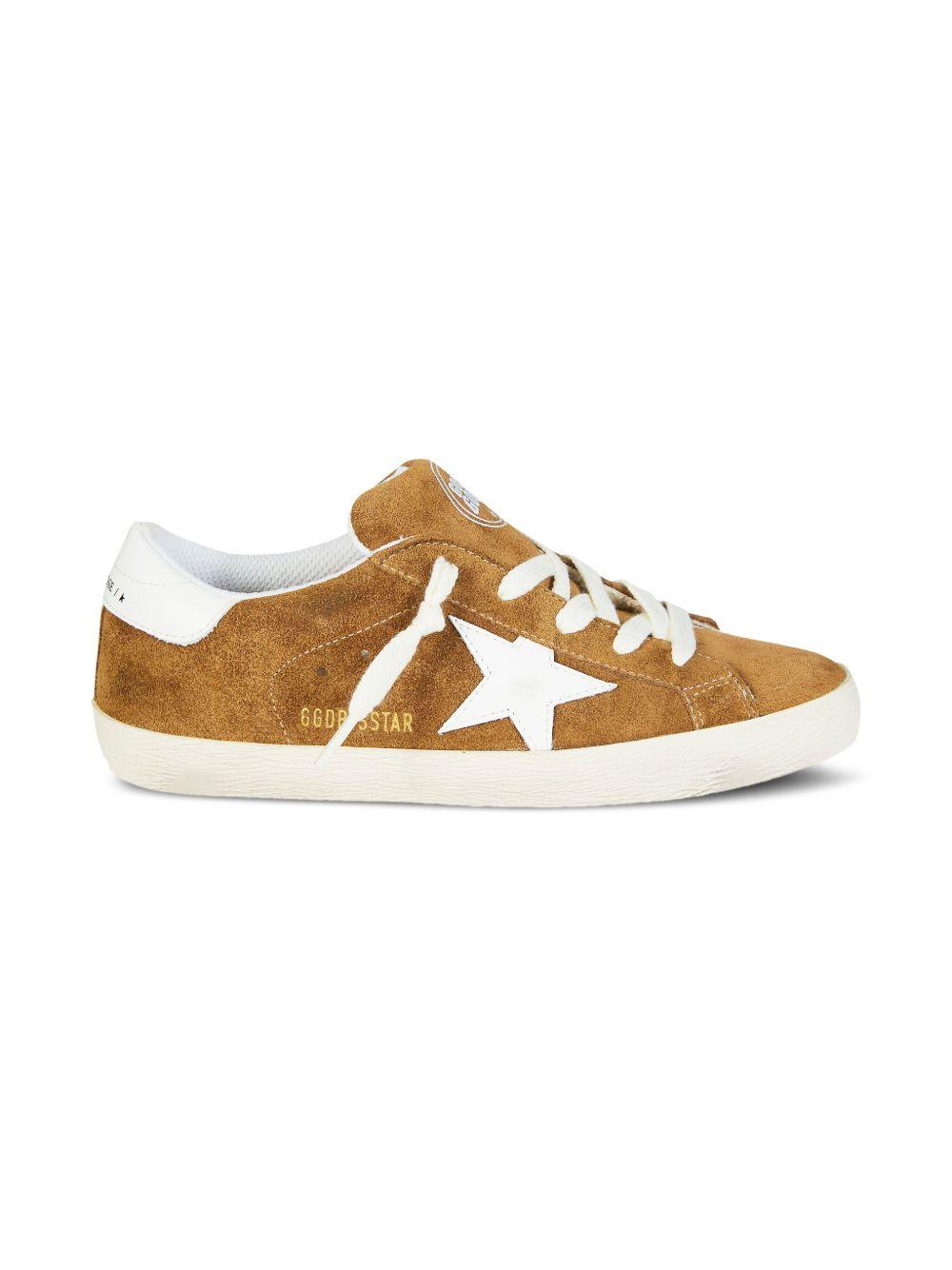 Sneakers per bambino Golden Goose Kids marrone con dettaglio stella F01028F008027 55377 GOLDEN GOOSE KIDS