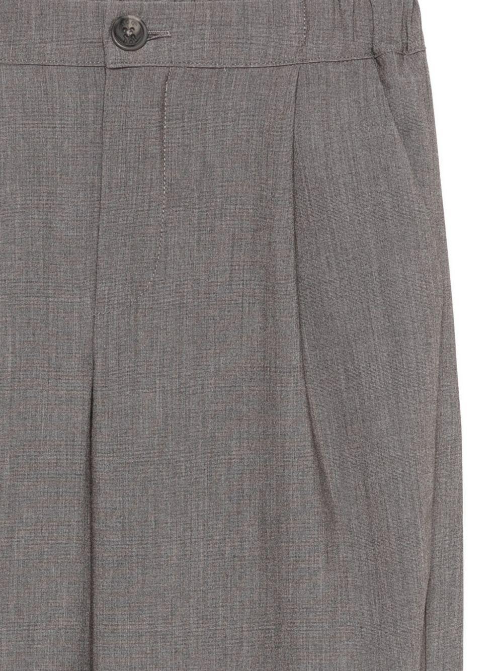Pantaloni per bambino Douuod Kids grigio scuro con plissé DY6P81 I0321 808 DOUUOD KIDS