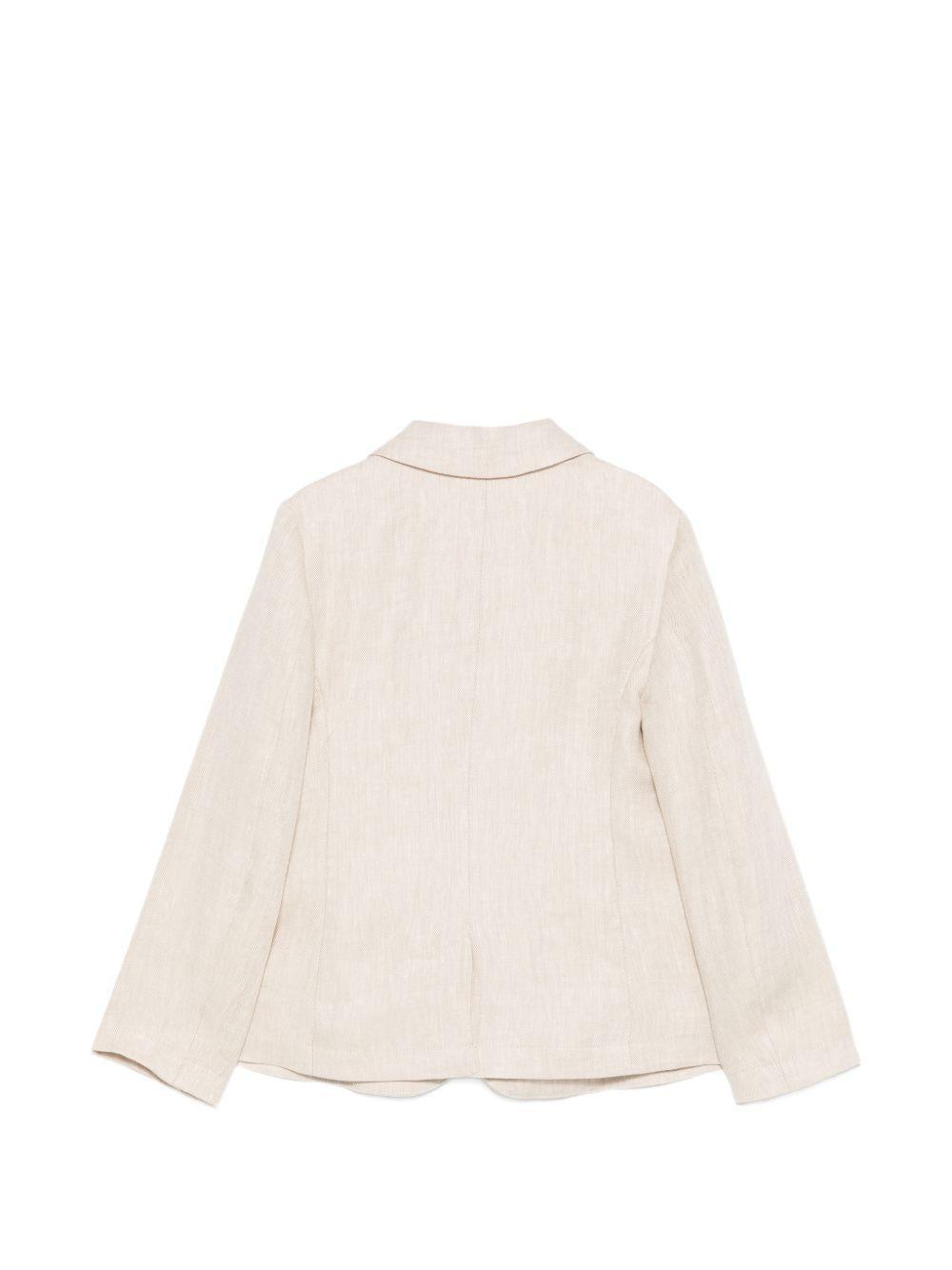 Giacca per bambino Emporio Armani Kids beige chiusura con bottoni EB000954 AF20963 F1039 EMPORIO ARMANI KIDS