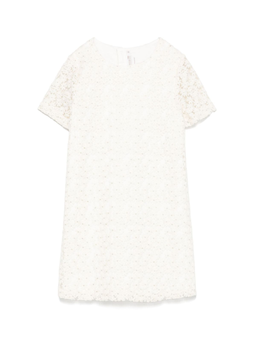 Abito per bambina Bonpoint Emanuela bianco con ricamo a fiori S05GDRW00010 002 BONPOINT KIDS