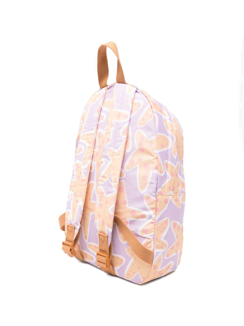 Zaino stampa all-over per bambina Stella McCartney Kids viola con stelle TY0A68 Z3427 539MC STELLA McCARTNEY KIDS