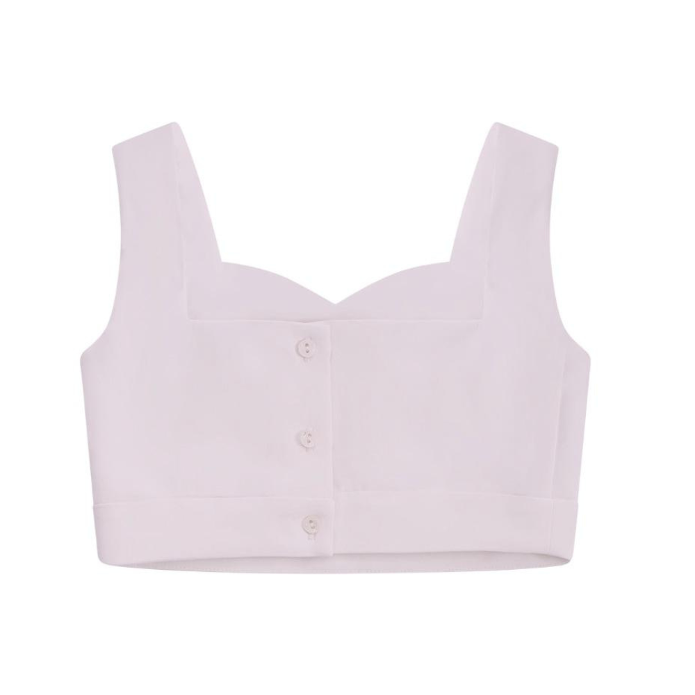 Top per bambina Monnalisa bianco con bottoni 71G307 7303 0001 MONNALISA KIDS