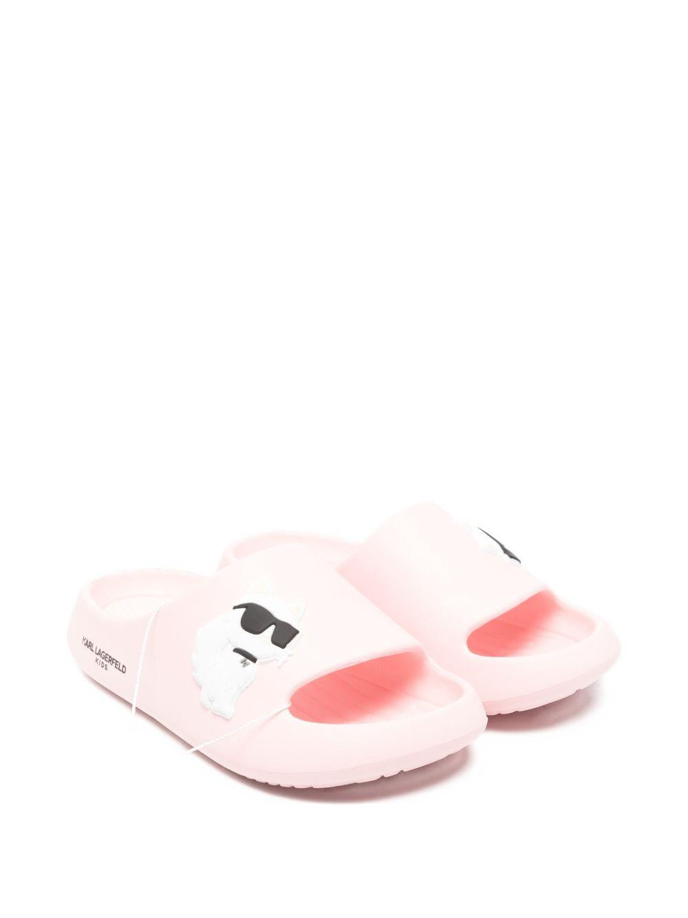 Ciabatte per bambina Karl Lagerfeld Kids rosa con plantare sagomato Z31172 46F KARL LAGERFELD KIDS