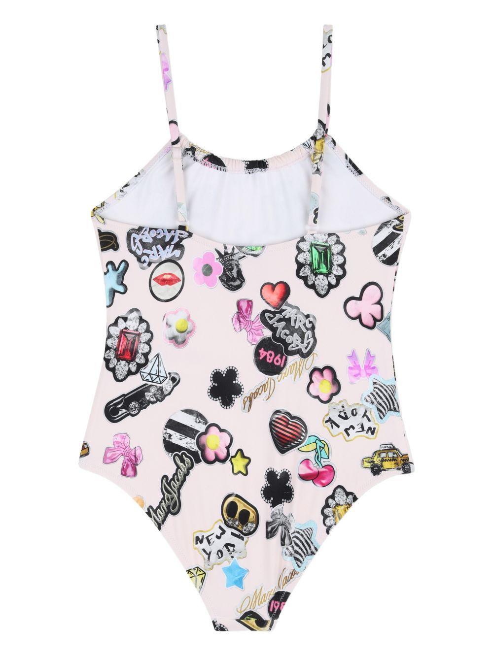 Costume da bagno per bambina The marc Jacobs Kids rosa chiaro W60759 470 THE MARC JACOBS KIDS